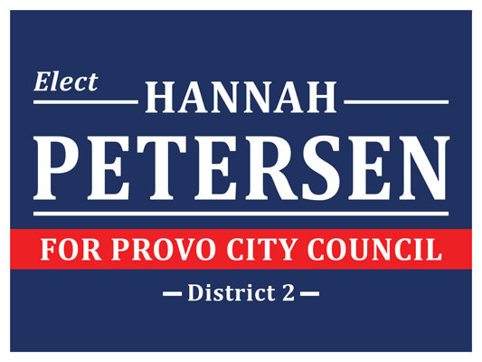 Hannah Petersen for Provo City Council